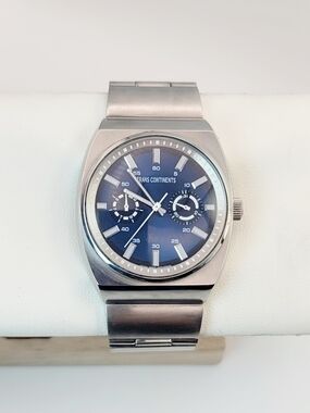 Vintage Trans Continents 6320-H33139 Men’s Quartz Watch Blue Dial (Citizen)